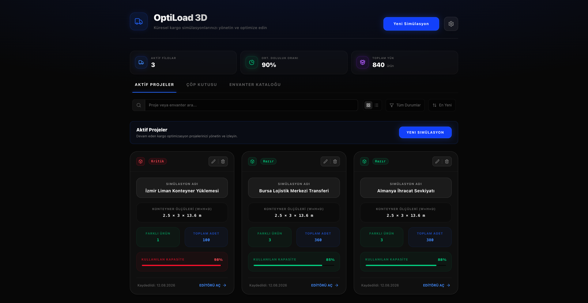OptiLoad 3D Ekran Görüntüsü 1